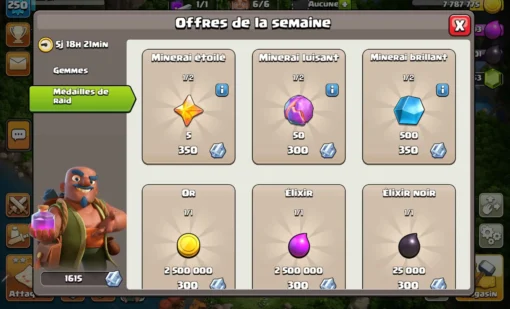 Achat compte clash of clans