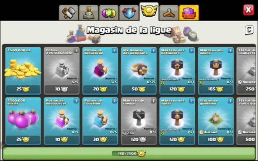 Achat compte clash of clans