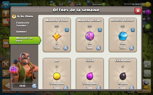 Achat compte clash of clans