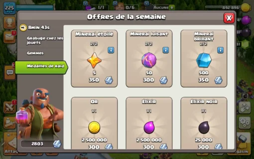 Achat compte clash of clans