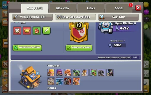 Achat compte clash of clans