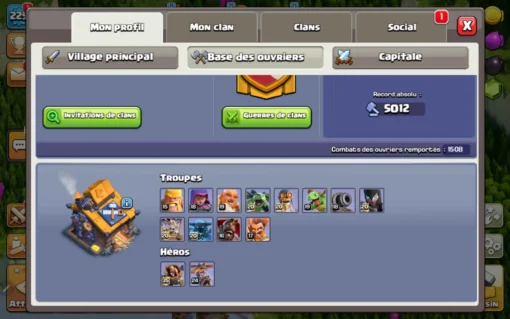 Achat compte clash of clans