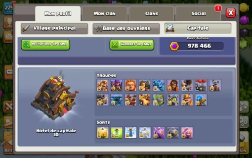 Achat compte clash of clans