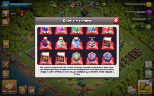 Achat compte clash of clans