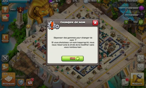 Acheter compte clash of clans