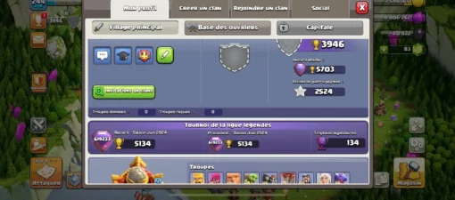 Acheter compte clash of clans