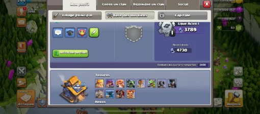 Acheter compte clash of clans