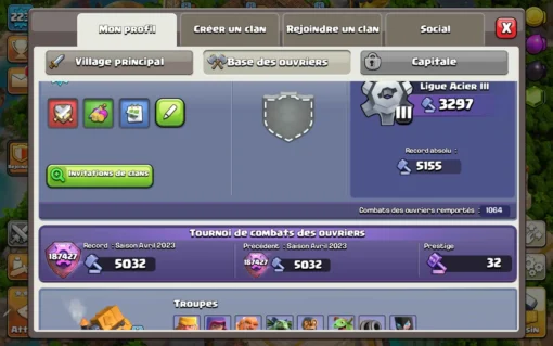 Acheter compte clash of clans