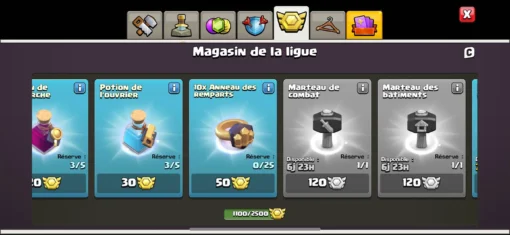 Acheter compte clash of clans