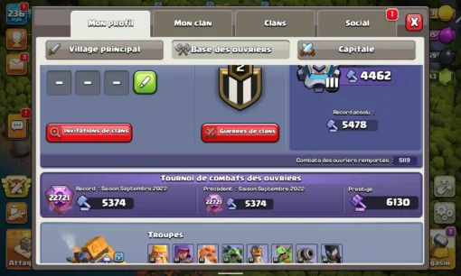 Clash of clans account