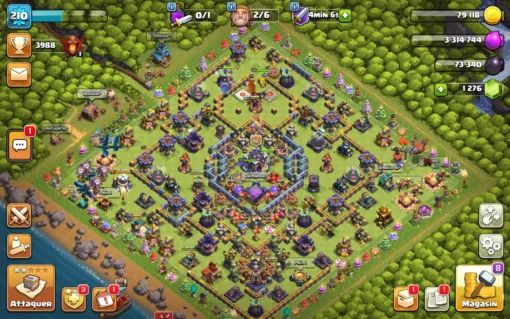 Vendre compte clash of clans