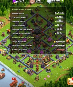 Vendre compte clash of clans