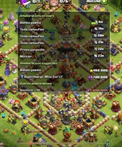 Vendre compte clash of clans