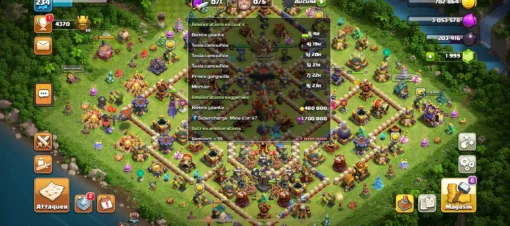 Vendre compte clash of clans