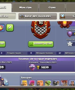 Vendre compte clash of clans