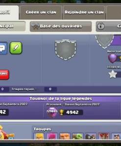 Vendre compte clash of clans