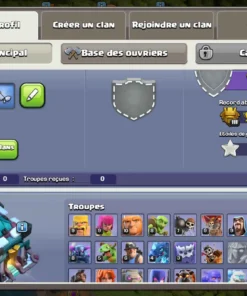 Vendre compte clash of clans