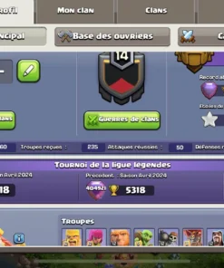 Vendre compte clash of clans