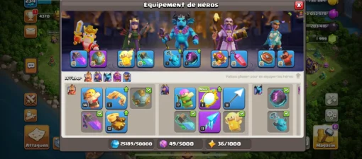 Vendre compte clash of clans