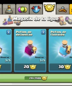 Vendre compte clash of clans