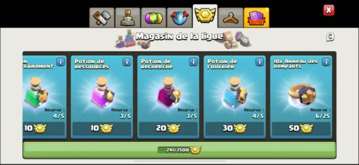 Vendre compte clash of clans