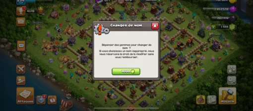 Vendre compte clash of clans