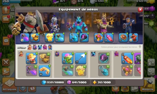 Vendre compte clash of clans