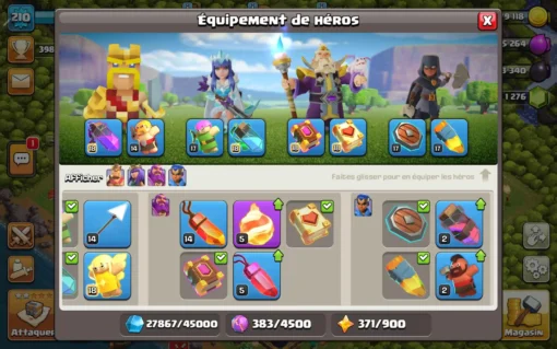 Vendre compte clash of clans