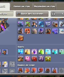 Vendre compte clash of clans