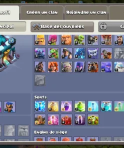 Vendre compte clash of clans