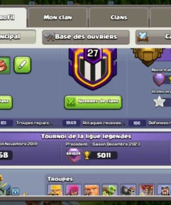 Vendre compte clash of clans