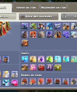 Vendre compte clash of clans