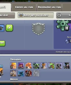 Vendre compte clash of clans