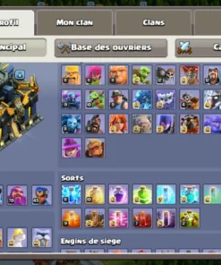 Vendre compte clash of clans