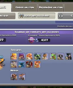 Vendre compte clash of clans