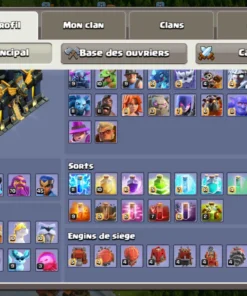 Vendre compte clash of clans