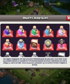 Vendre compte clash of clans