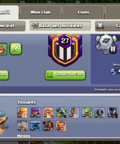 Vendre compte clash of clans