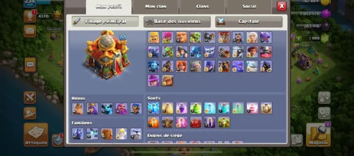 Vendre compte clash of clans