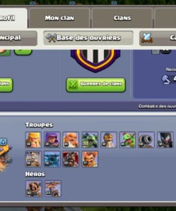 Vendre compte clash of clans