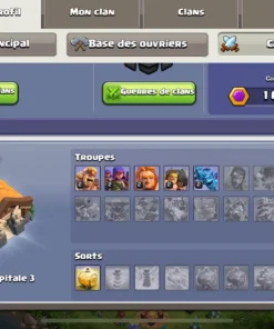 Vendre compte clash of clans