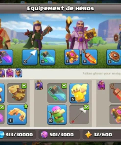 Vendre compte clash of clans