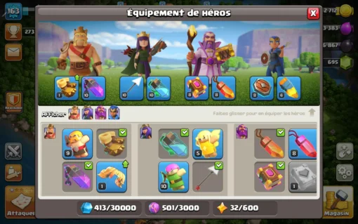 Vendre compte clash of clans