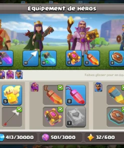 Vendre compte clash of clans