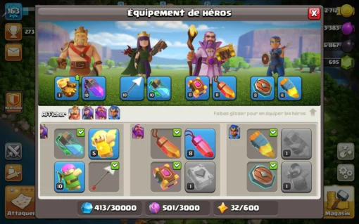 Vendre compte clash of clans