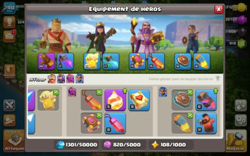 Vendre compte clash of clans