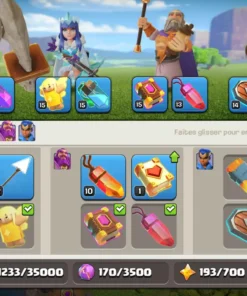 Vendre compte clash of clans