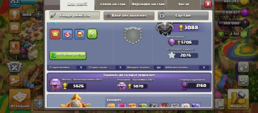 Achat compte clash of clans