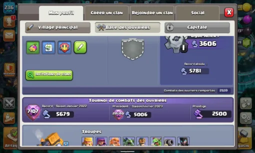 Achat compte clash of clans