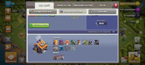 Achat compte clash of clans